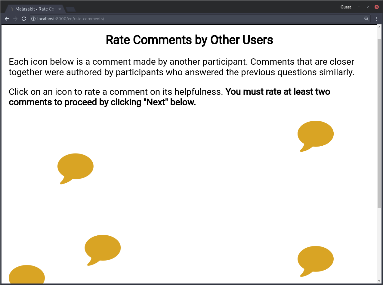 Comment rating page (bloom)