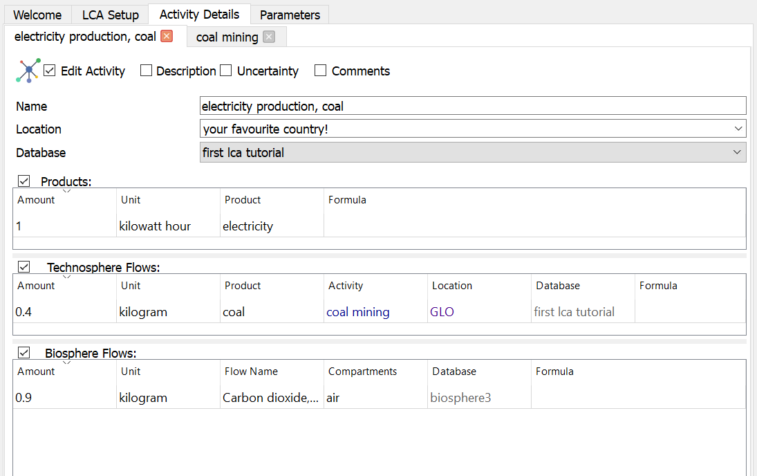 activity details - finished activity