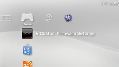 XMB Custom Firmware Settings GAME