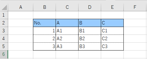 Sheet1の内容