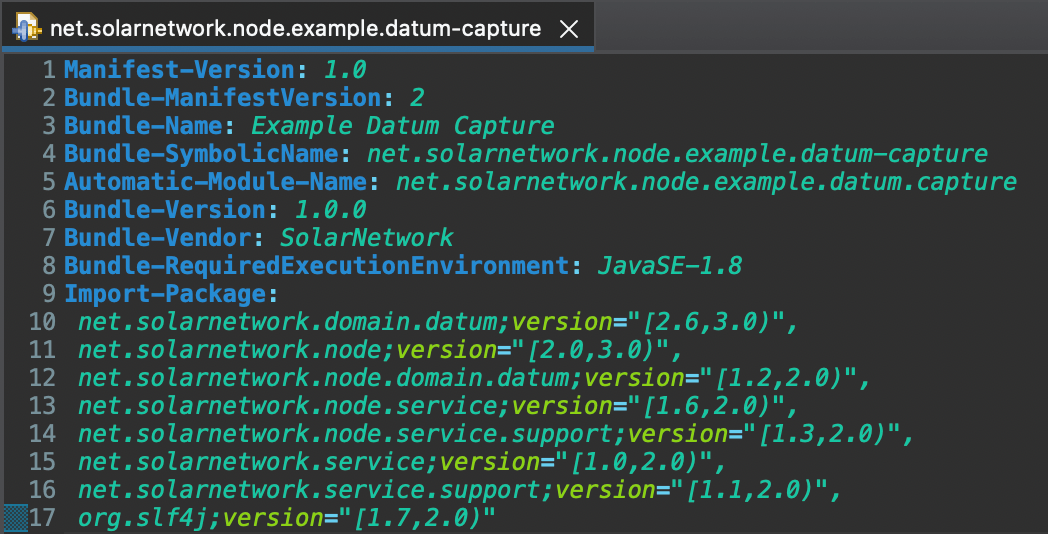 Eclipse OSGi manifest editor