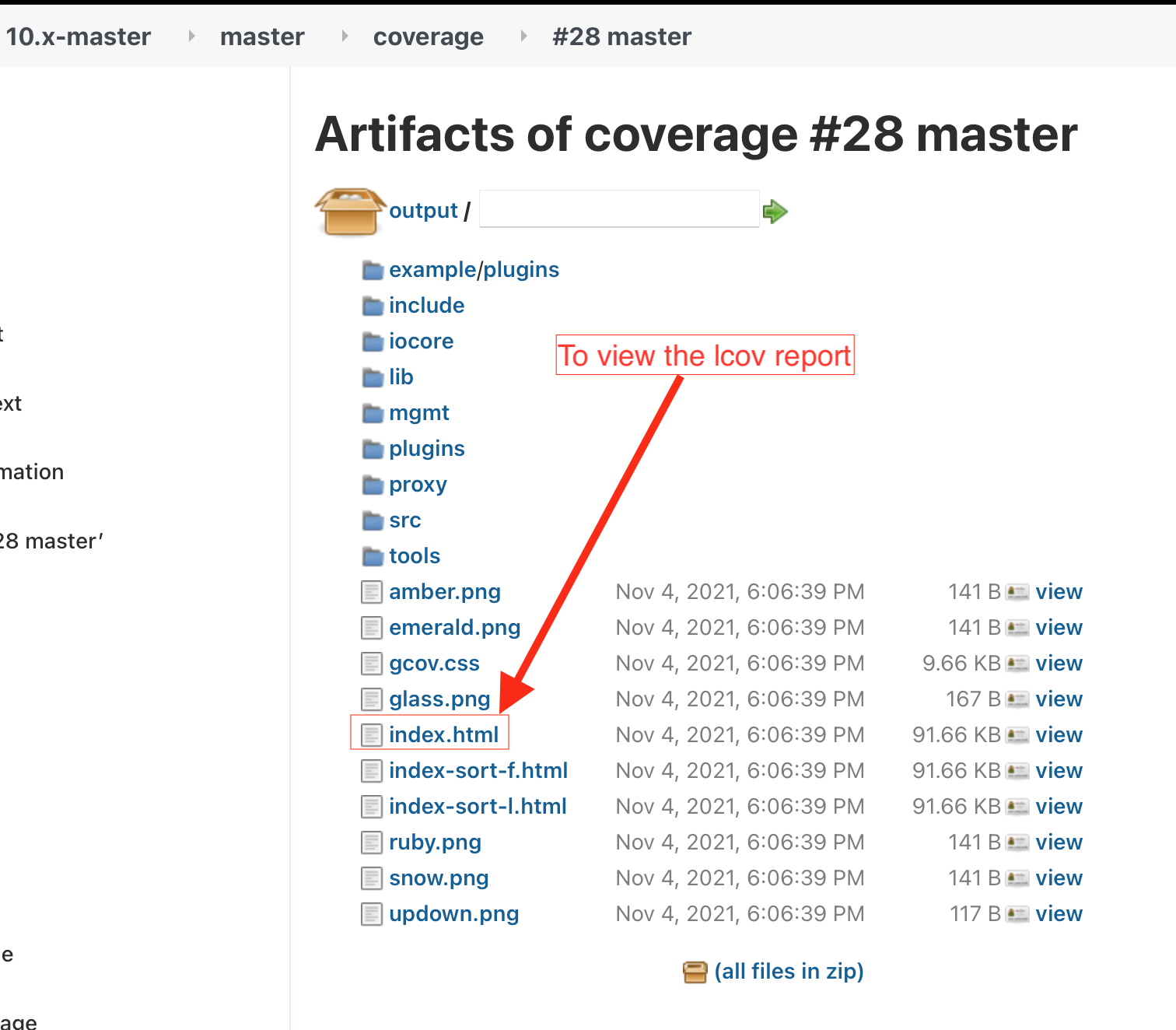 JenkinsBranchIndexCoverage