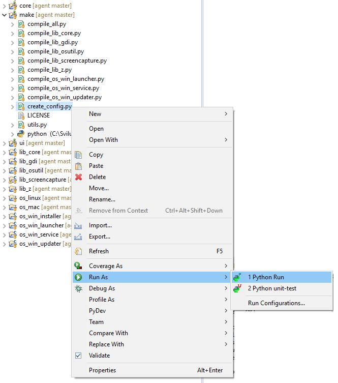 Eclipse PyDev Create Config 1