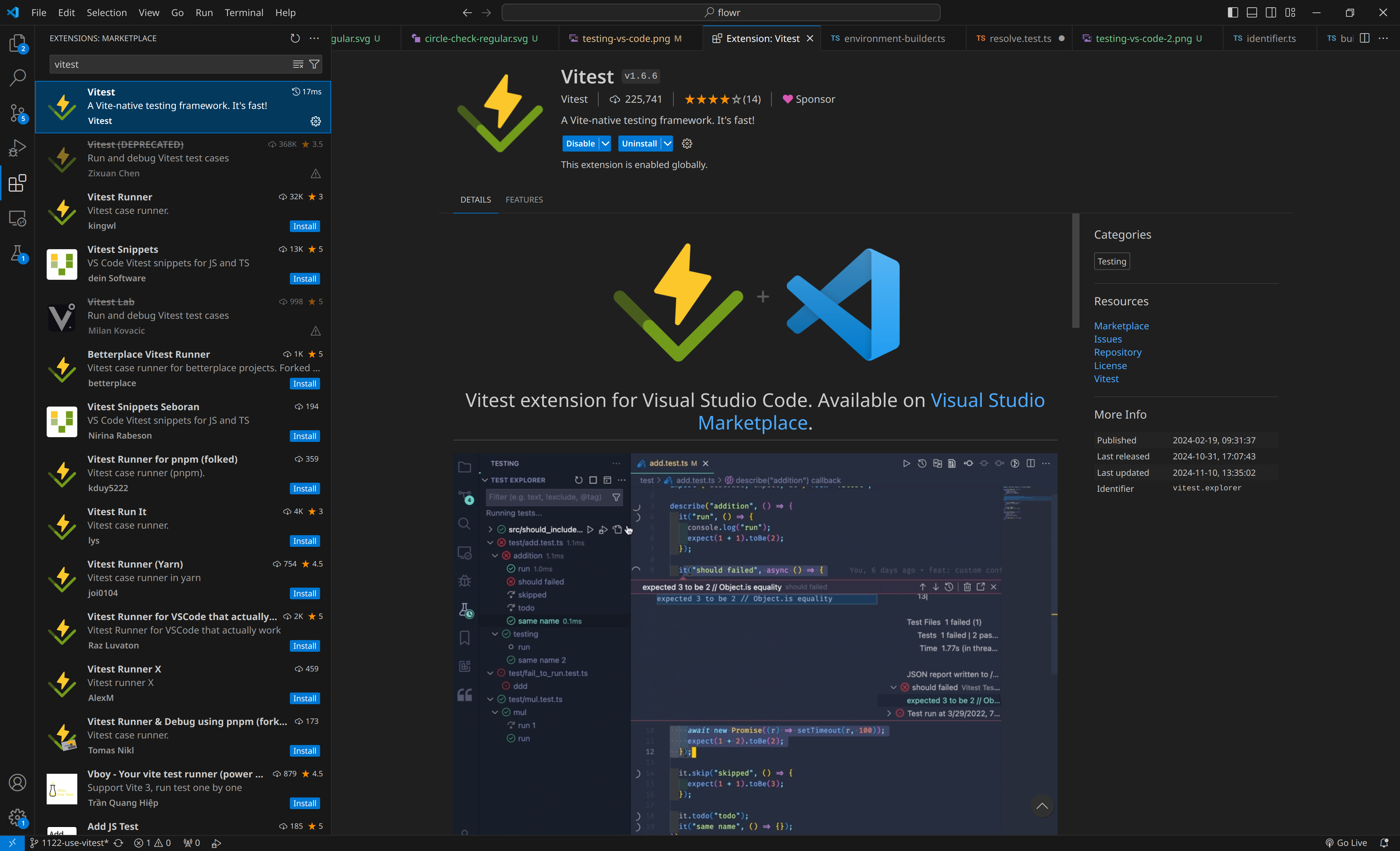 vscode market place