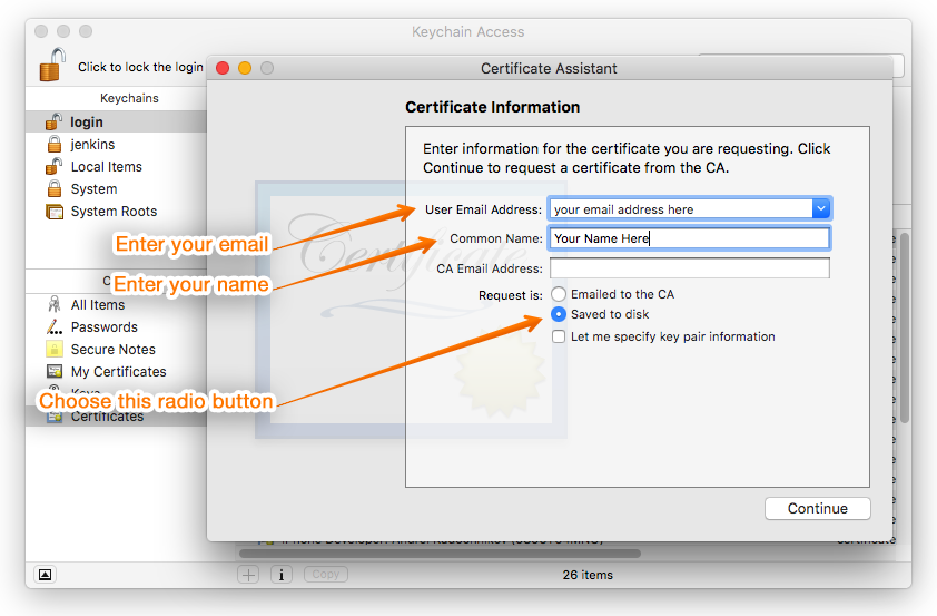 Certificate Signing Request