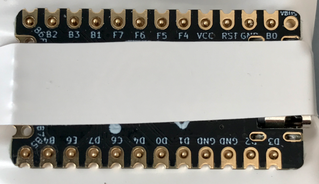 Sockets remaining pins installed through MCU