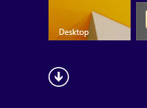 Little arrow in lower left to get to Apps