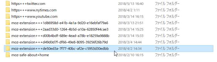 extension folder