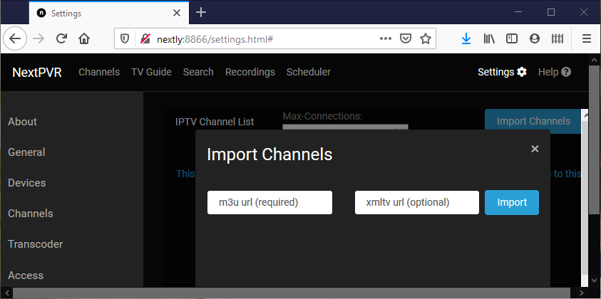 IPTV Import